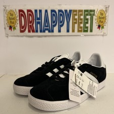 Adidas Gazelle Kid's Casual Shoes Black/White BB2502 New