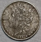 Extra Fine 1894-O Morgan Dollar, Well-Struck, Tougher Date specimen.