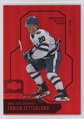 2024-25 Skybox Metal Universe PMG Red 32/100 Fabian Zetterlund #46 00tt