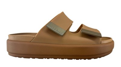 Crocs Brooklyn Luxe Women s Sandals Sand Rubber Upper Open Toe Shoe Size 9