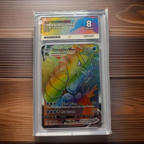 Pokémon 2021 Evolving Skies Gyarados VMAX 207/203 Ace 8 NM-MT