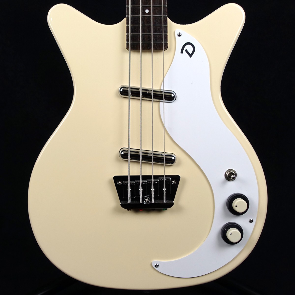Electric Bass Guitar Danelectro 59DC Short Scale Vintage Cream