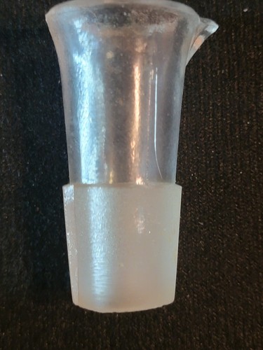 VINTAGE APOTHECARY JAR BOTTLE  Ground Glass Pour Spout.  See Photos 