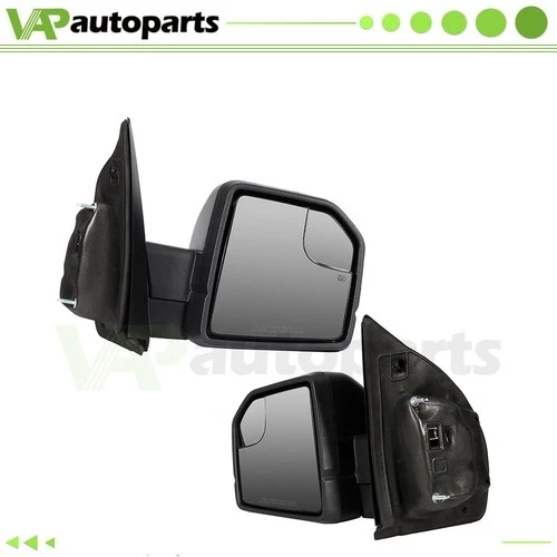 1 Pair Side Tow Mirrors For 2015-2020 Ford F-150 F150 Power Heated Turn Signal