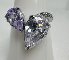 Bomb Party Size 8 Rbp8623 Peaceful Serenity Lavender Topaz Cz On Hema