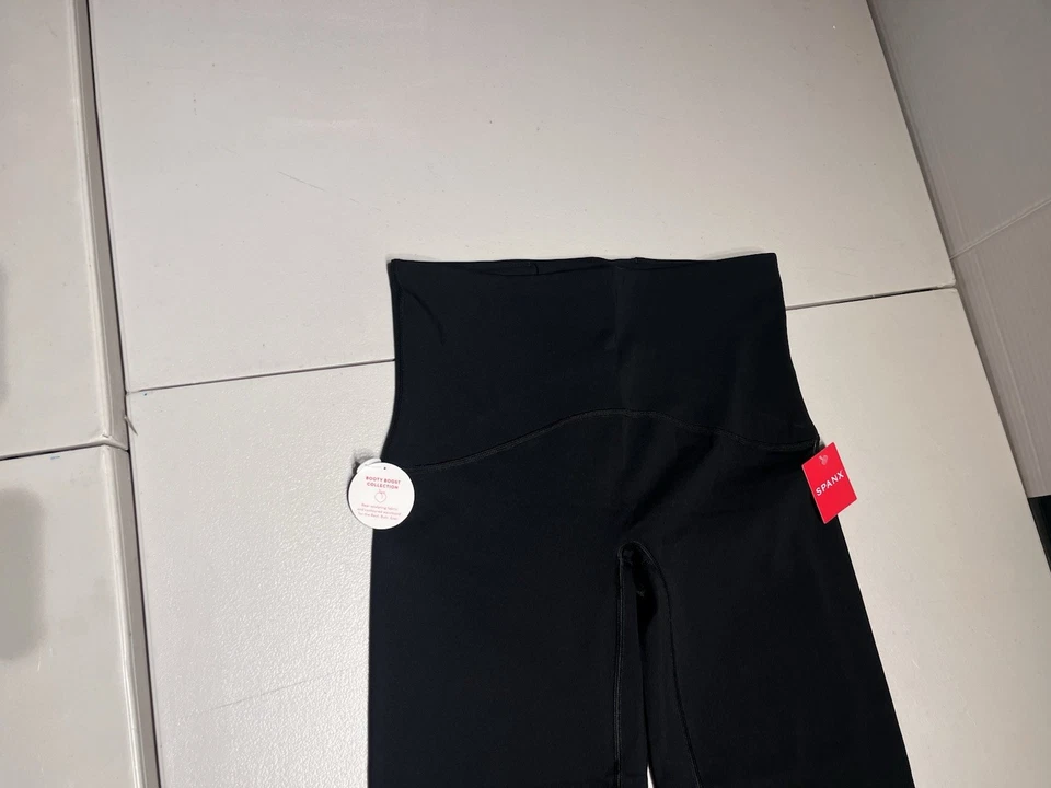 Spanx Leggings Mujer Grande Pequeño Negro Pantalones Botín Boost Acampanado Nylon 29x23.5 Foto 2 de 4