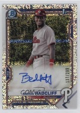2021 Bowman Chrome Prospect Speckle Refractor 137/299 Baron Radcliff Auto 17kh