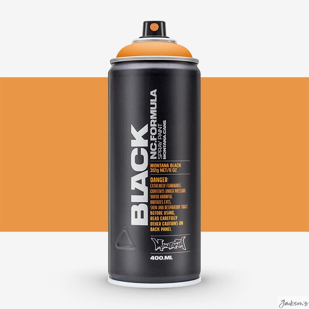 Montana Black Spray Paint Lacquer 400ml Clockwork Orange Matte Finish