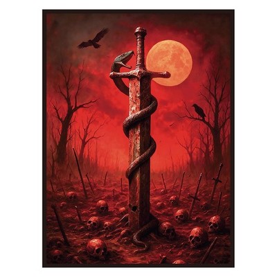 UAONO MTG Card Sleeves 100ct (Fear) Fantasy Art Card Sleeves Deck Protector, Cle