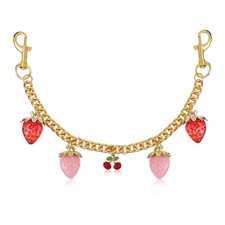 Gold Bag Charm Chain, Strawberry Gold Decorative Bags Chain Purse Charms for ...