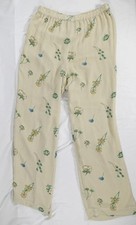 Platinum by Dorothy Schoelen Pants Womens 12 Beige Floral Print USA Made 28x28