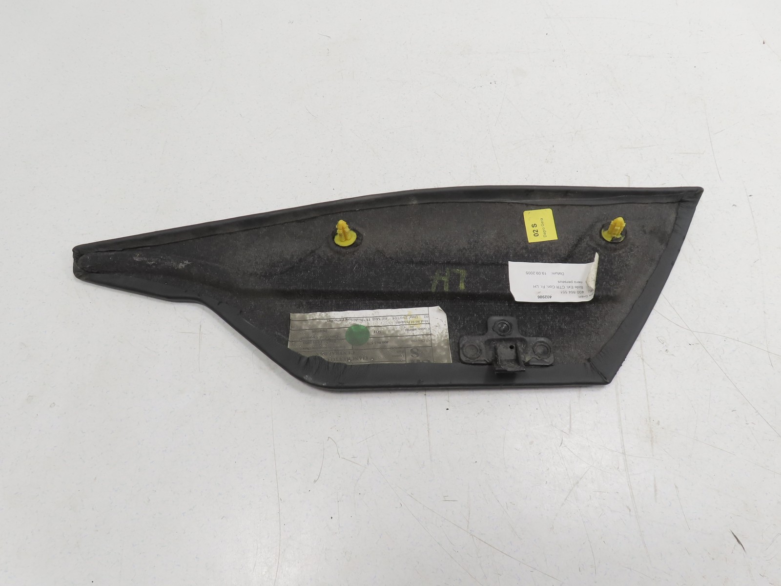 06 Lamborghini Gallardo #1310 Trim Center Console Tunnel Cover Black Left 400864
