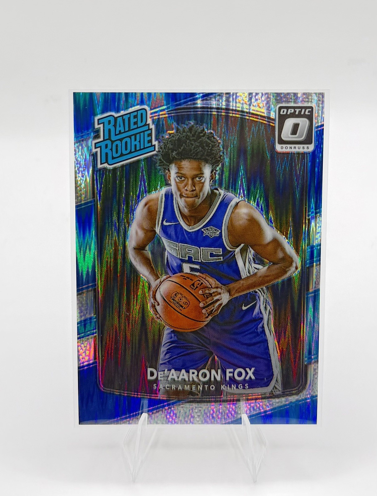 2017-18 Panini Donruss Optic - Rated Rookie De'Aaron Fox #196 Shock (RC)