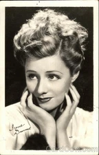 Actress Irene Dunne Original Vintage Real Photo Postcard RPPC