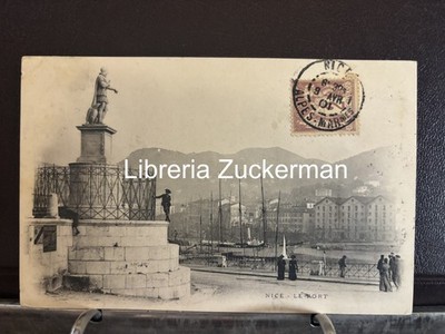 postcard ship NICE le port antique postcard 1900 FRANCE