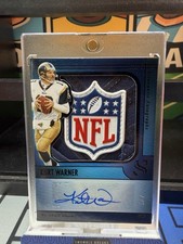 2025 Panini Silhouette Football Kurt Warner NFL Shield Auto 4/5 Rams