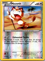 Meowth 114/162 XY BREAKthrough Reverse Holo