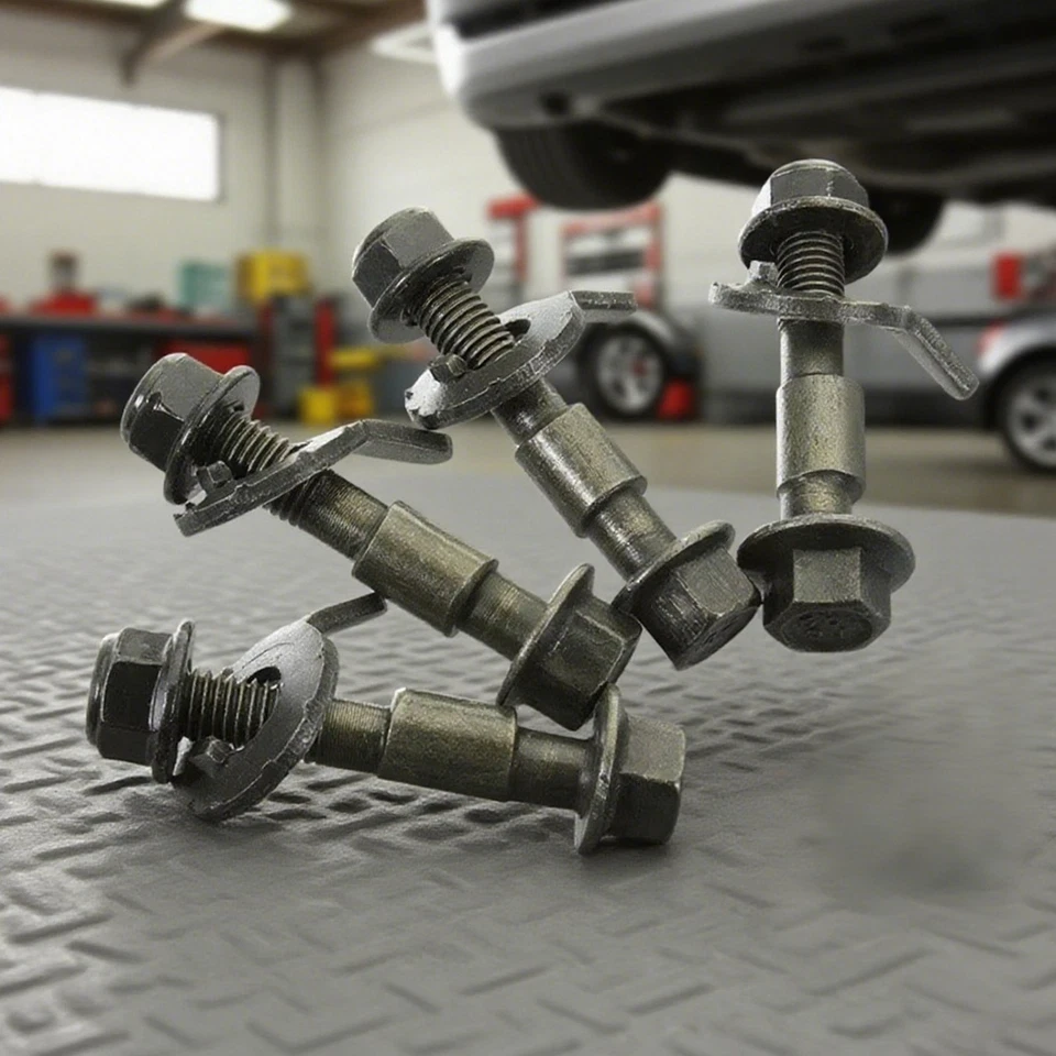 Car Front Left & Right Camber Alignment 12mm Adjustable Cam Bolts Kit 4 Bolts UI Foto 2 de 4