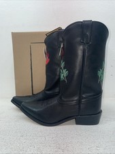 New Youth Black Smoky Mountain Cowboy Boots. 3688 Y 3.5 3 1/2. 22-34