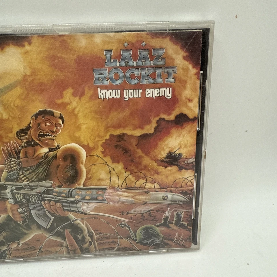 Laaz Rockit – Know Your Enemy CD (Repress of their 1987 album) Enigma CDE-73305 Foto 3 de 4