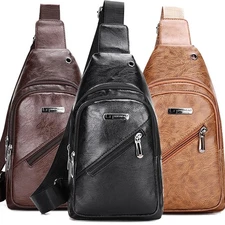 Men Women Sling Bag Chest Fanny Packs Cross Body Travel Sports Shoulder Backpack