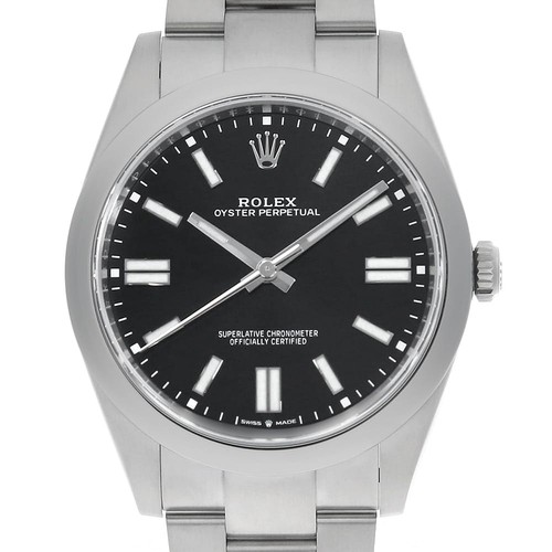 ROLEX Oyster Perpetual 41 124300 black Random Number second ha...