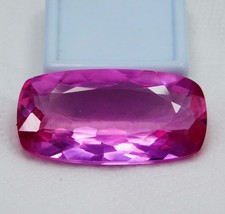 Rare Pink Sapphire Cushion Cut 76.75 Carat Natural Certified Loose Gemstone
