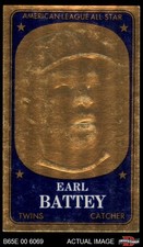 1965 Topps Embossed #70  Earl Battey  Twins 6 - EX/MT