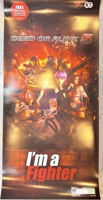 Dead or Alive 5 Retail Promo Poster 28x58 I m a Fighter DOA5 Team Ninja