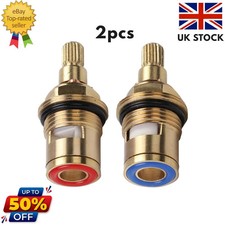 2PCS Universal Tap Inner Faucet Valves Brass Ceramic Disc Cartridge Replacements
