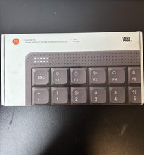 NuPhy Node 75 Low Profile Wireless Mechanical Keyboard - Gray  - Red Nano Switch