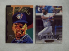 (2) JOE CARTER 1994 DONRUSS DOMINATORS,1994 DONRUSS DIAMOND KINGS  BLUE JAYS