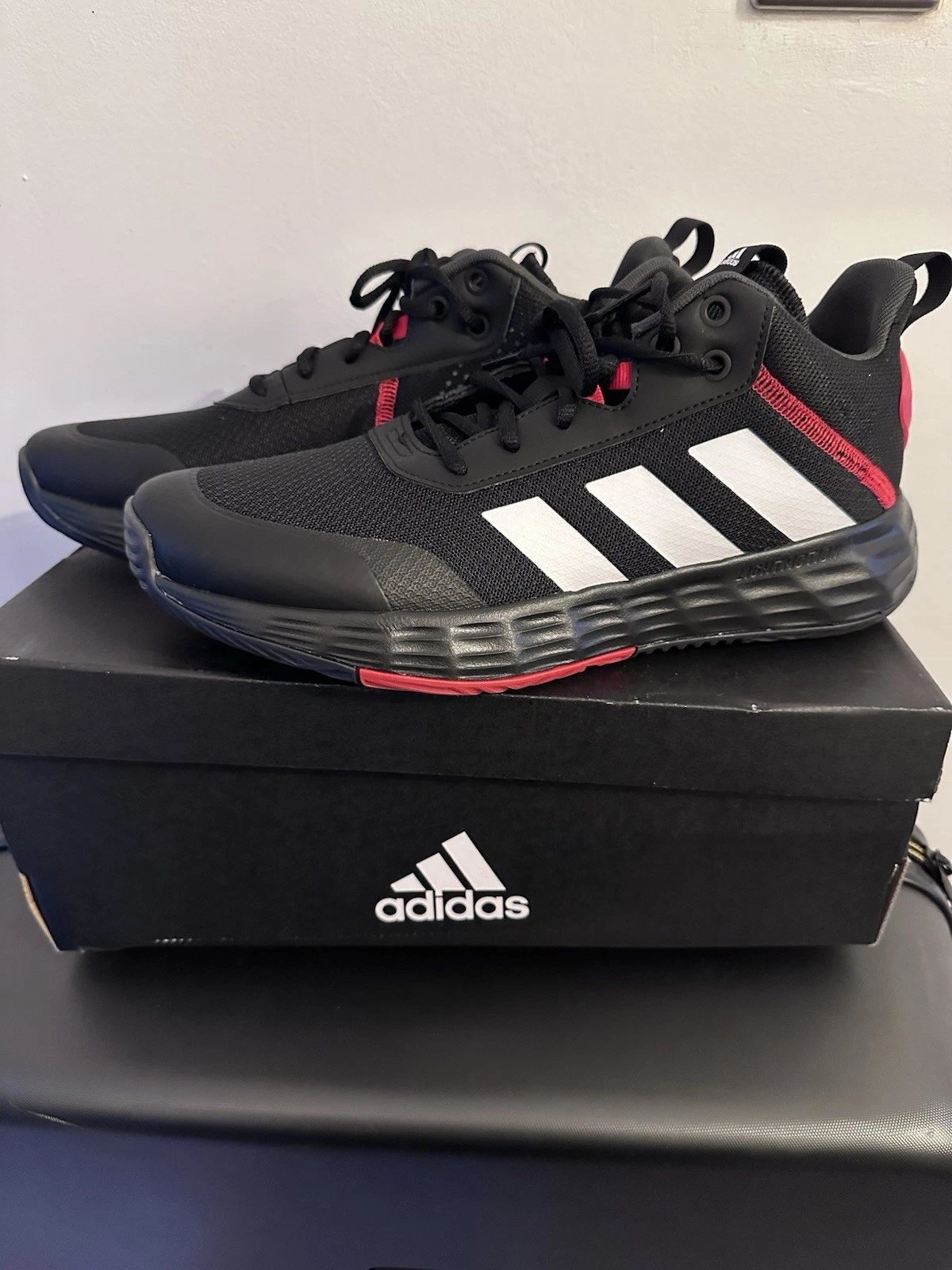 Adidas OwnTheGame 2.0 Nero Rosso Uomo UK 9.5