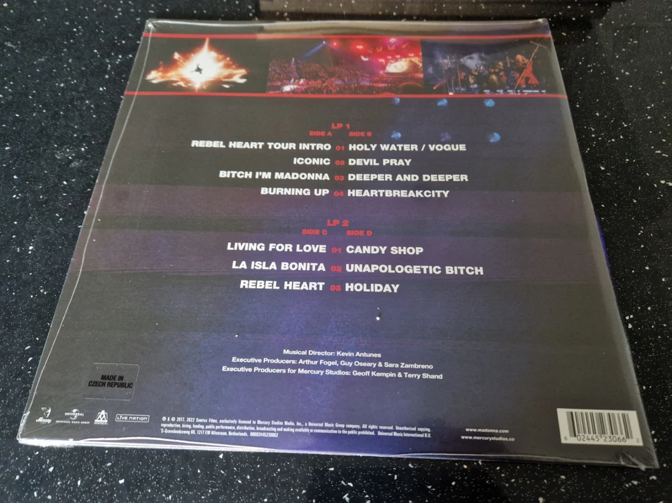 Madonna Rebel Heart Tour Purple Galaxy Swirl Double Vinyl LP Brand New & Sealed - Image 3 of 3