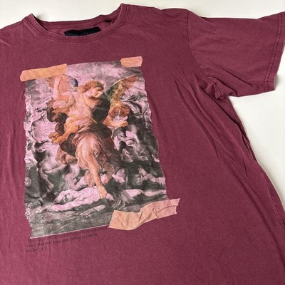 Soul Star England size L T-shirt Angel of the Lord Psalm graphic short slv tee