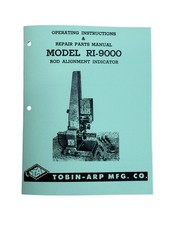 Tobin Arp Model Ri-9000 Rod Alignment Checker Instruction Manual Tobin Arp Model Ri-9000 Rod Alignment Checker Instruction Manual