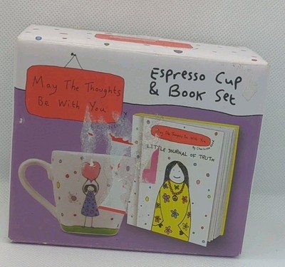 May The Thoughts Be With You Espressotasse & Buch Set von Charlotte Reed