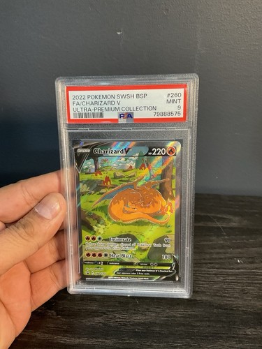 Charizard V graded PSA 9 for sale on eBay