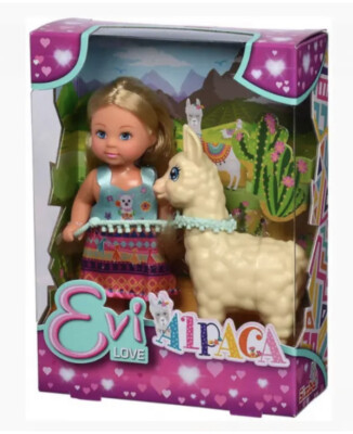Small Lovely Doll Evi Love with Alpaca Toys  High Quality/BRAND NEW/BOX DAMAGES