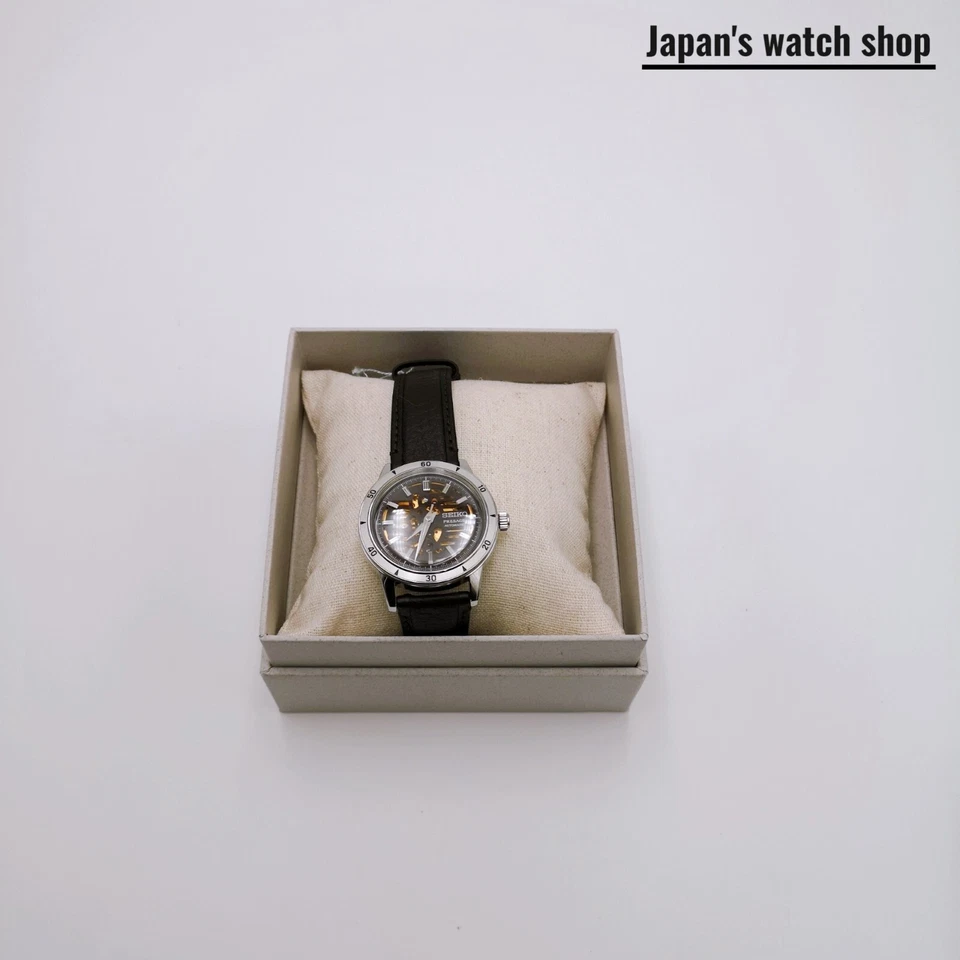 SEIKO PRESAGE Style60's Skeleton SARY257 Charcoal Gray Men's Watch New in Box - Image 3 of 4