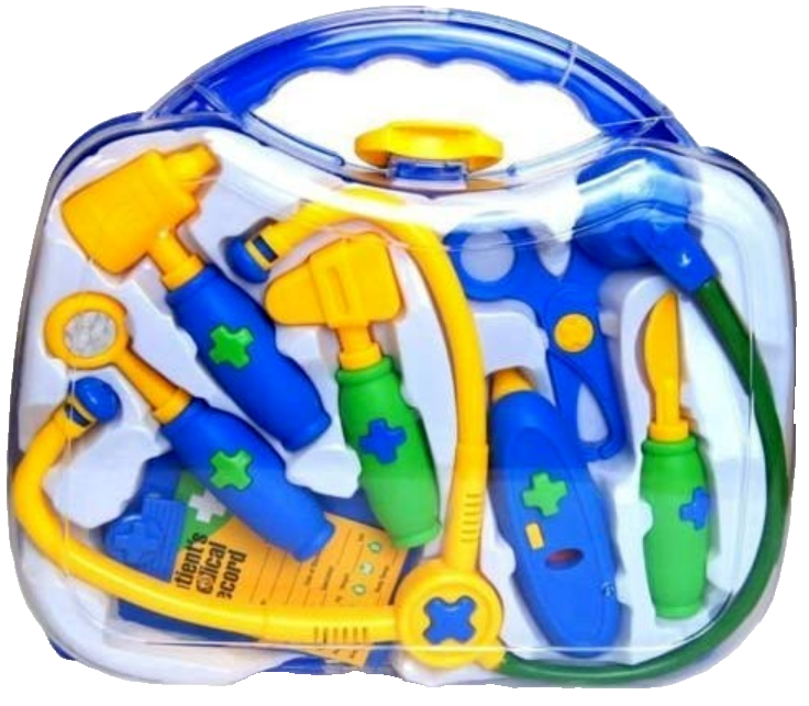 Kids Children Doctor Nurses Toy Medical Kit Role Play Set With Hard Carry Case
