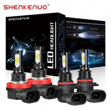 LED Headlights light Bulbs Kit 6000K For Chevy Silverado 1500 2500 2007-2015