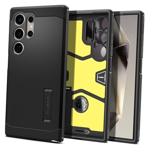 Tough Armor Designed for Galaxy S24 Ultra Case [Military-Grade Black
