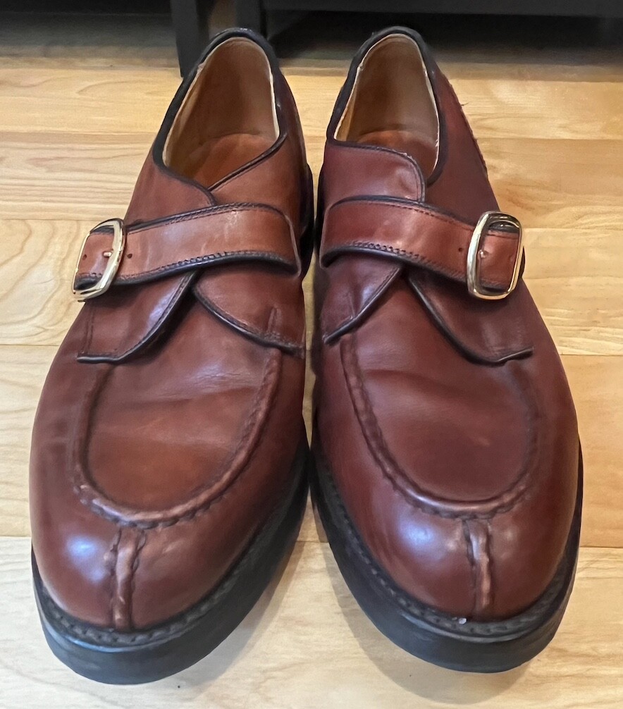 Allen Edmonds Men's Brown Cornell Dress Shoes Monk Strap 9D Allen Edmonds Men's Brown Cornell Dress Shoes Monk Strap 9D
