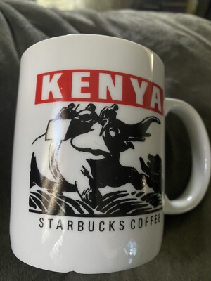 Kenya Starbucks Elephant Tiger Lion Coffee Tea Mug Cup