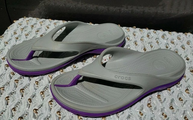 mens purple flip flops