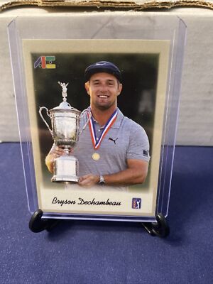 2020-21 ALL SPORTS 176 BRYSON DECHAMBEAU GOLD RC ROOKIE CARD #D 7/10 - T03