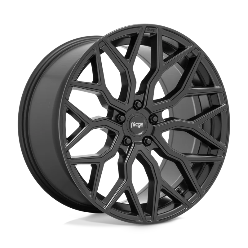 Llanta negra de 20 pulgadas Lincoln Nautilus MKZ Continental Niche M261 5x108 20x9 Foto 4 de 4