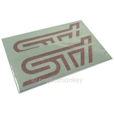 Oem Jdm Subaru Stsg14100270 Sti Logo Decal Set A Pair Cherry Red Genuine Part Oem Jdm Subaru Stsg14100270 Sti Logo Decal Set A Pair Cherry Red Genuine Part