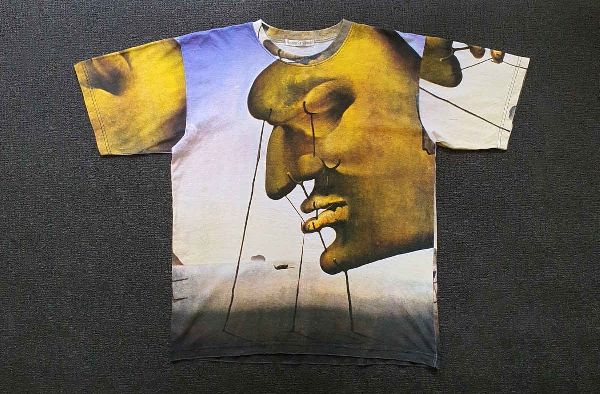 Vintage 90s SALVADOR DALI Essential Dali All Over Print Rare Vintage 90s SALVADOR DALI Essential Dali All Over Print Rare